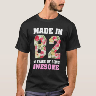 Camiseta chica De 40 Años Por Regalo De Cumpleaños 40 Nacid