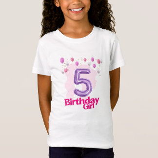 Camiseta chica de 5 años color rosa Barbie