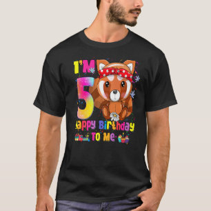 Camiseta chica de 5 años Princesa Panda Roja 5 Bir