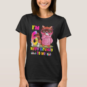 Camiseta chica de 6 años Princesa Panda Roja 6 Bi