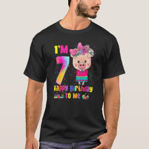 Camiseta chica de 7 años impresionante Princesa Cute Pig 7B