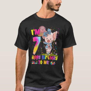 Camiseta chica de 7 años impresionante Princesa Cute Pig 7B