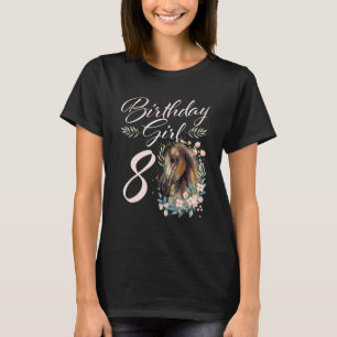 Camiseta Chica de 8 años cumpleaños caballo 8 años Bday