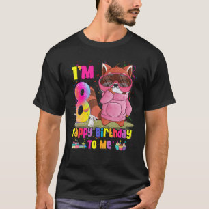 Camiseta chica de 8 años Princesa Panda Rojo Pequeña Octava