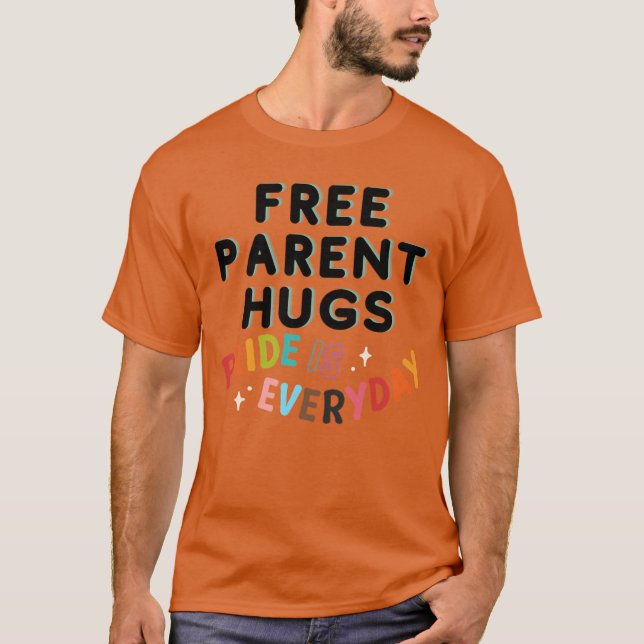 Camiseta Chica de abrazos de padres gratis (Anverso)