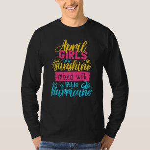 Camiseta Chica de abril Sunshine mezclado con huracán