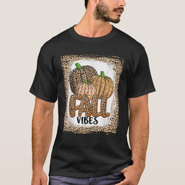Camiseta Chica de acción de gracias del leopardo de las cal (Anverso)