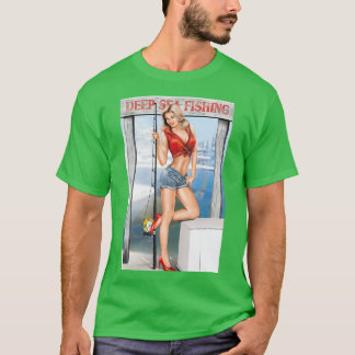 Camiseta Chica de alfiler de pesca