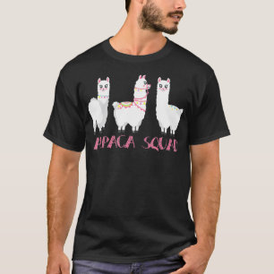 Camiseta Chica de Alpaca Lama Equipo de Alpaca Squad