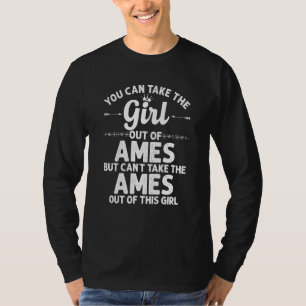 Camiseta Chica De Ames Ia Iowa Funny Home Roots Usa