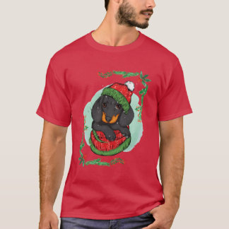 Camiseta Chica de amigo de perro de vacaciones de invierno