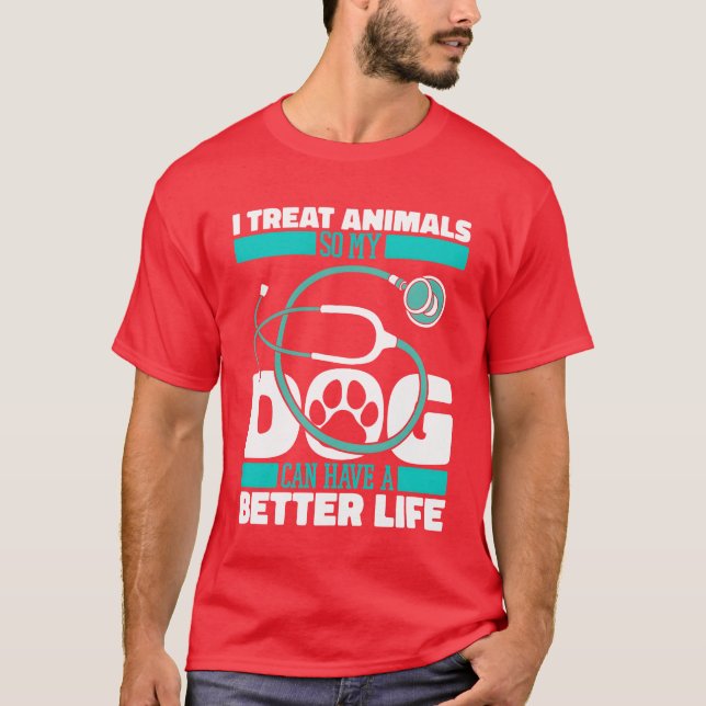 Camiseta Chica de amigos del perro veterinario (Anverso)