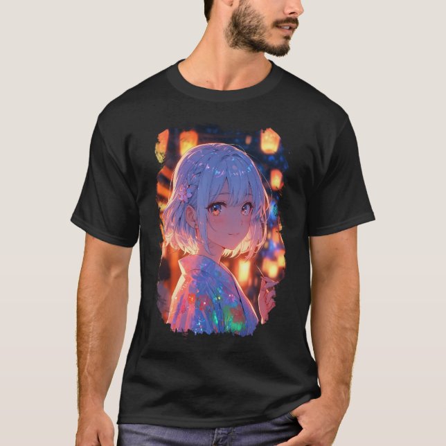 Camiseta chica de anime (Anverso)