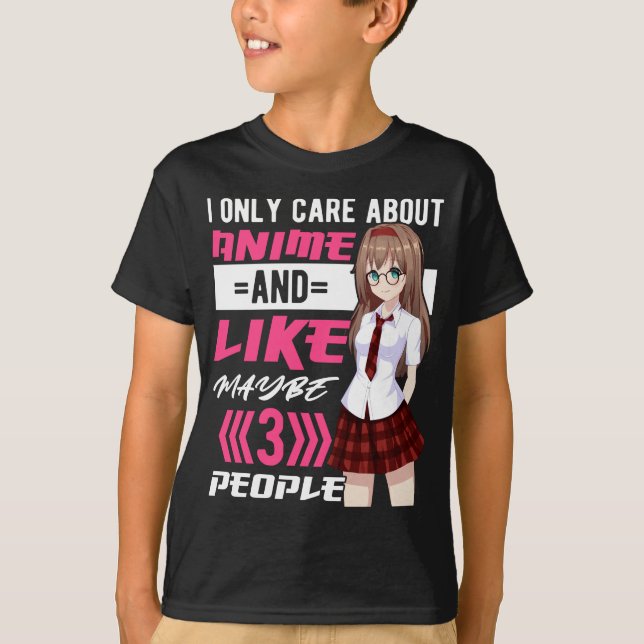 Camiseta Chica de anime adicto Otaku Cute Manga (Anverso)