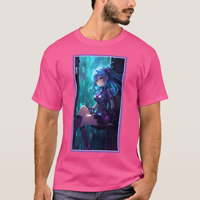 Camiseta Chica de Anime Chibi (Anverso)