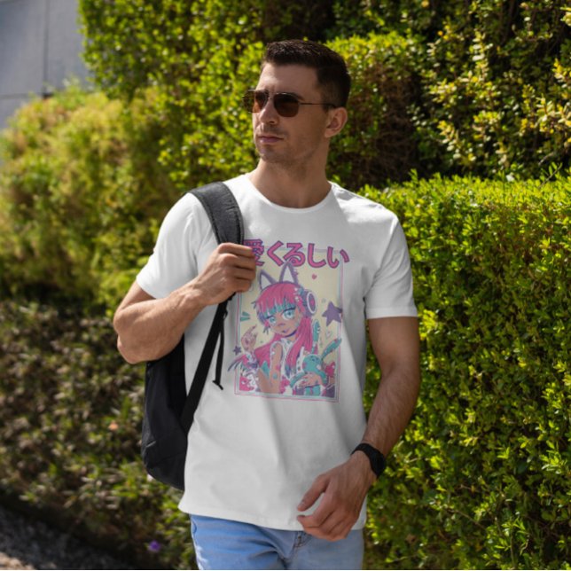 Camiseta Chica De Anime Con Auriculares (Subido por el creador)