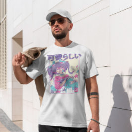 Camiseta Chica De Anime Con Pingos