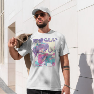 Camiseta Chica De Anime Con Pingos