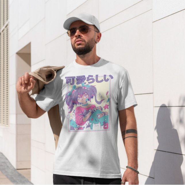 Camiseta Chica De Anime Con Pingos (Subido por el creador)