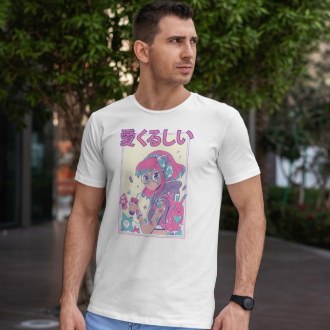 Camiseta Chica De Anime Cuto Con Gafas (Subido por el creador)