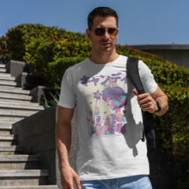 Camiseta Chica De Anime Cuto Con varita Mágica