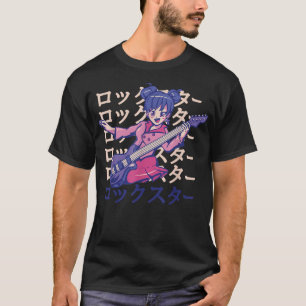 Camiseta Chica de anime de guitarra 1427