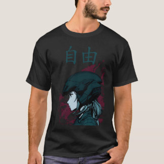 Camiseta Chica de anime de motocicleta familia