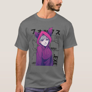 Camiseta Chica De Anime De Otaku 90 Con Oídos De Fox Culto