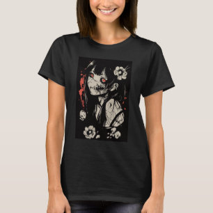 Camiseta chica de anime de terror