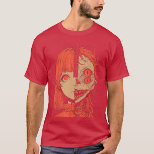 Camiseta Chica de anime espeluznante Japón Horror japonés G