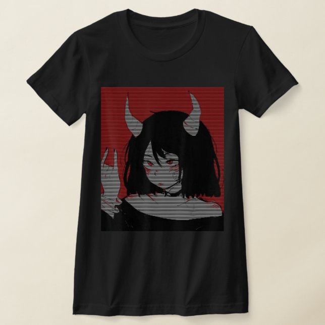 Camiseta Chica de anime Kawaii Waifu Otaku japonés estético (Distribución)