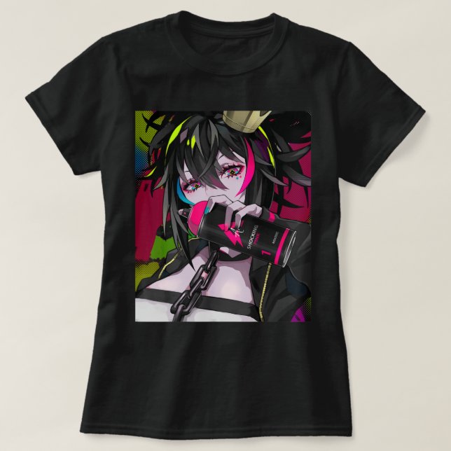 Camiseta Chica de anime Kawaii Waifu Otaku japonés estético (Diseño del anverso)