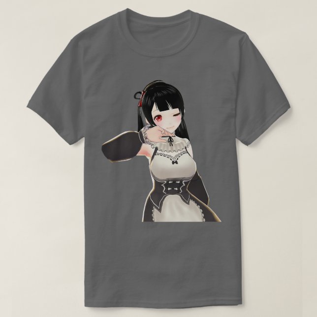 Camiseta Chica de anime malo Otaku Kawaii Anim (Diseño del anverso)