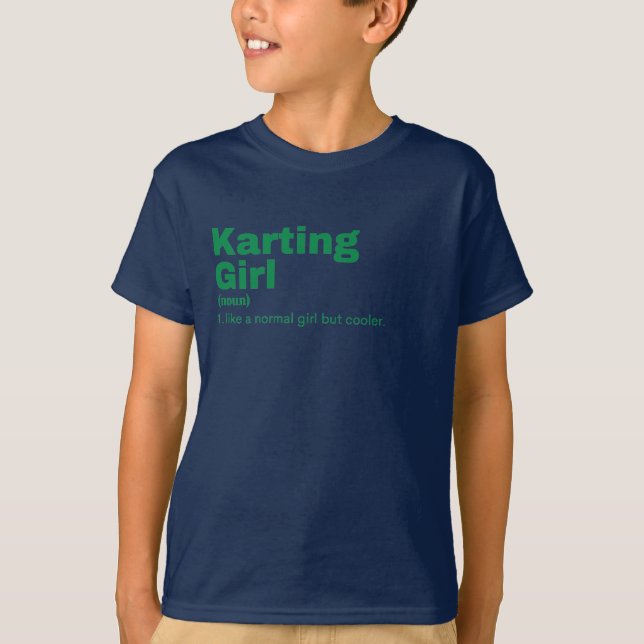 Camiseta chica de armería - Karting (Anverso)