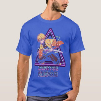 Camiseta Chica de Arte de Fan de Zenitsu Agatsuma Demon Sla