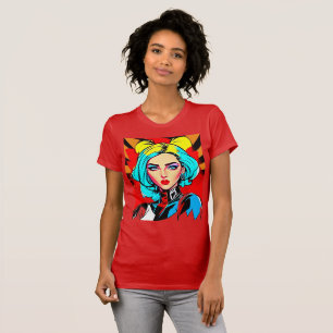 Camiseta Chica de arte pop