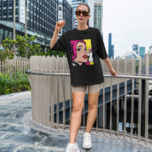 Camiseta Chica de arte pop
