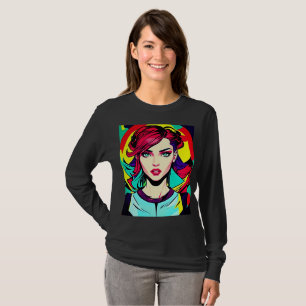 Camiseta Chica de arte pop