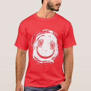 Camiseta Chica de auriculares de música Smilie