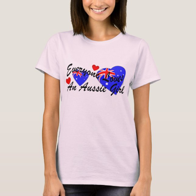 Camiseta Chica de Aussie de los amores (Anverso)