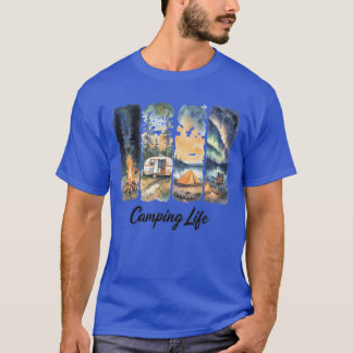 Camiseta Chica de aventura de vida de camping