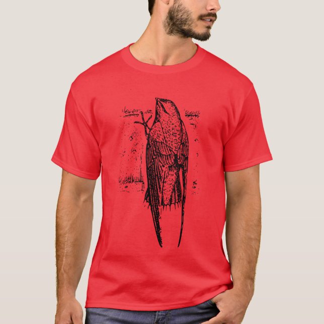 Camiseta chica de aves chimney swift (Anverso)