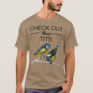 Camiseta Chica De Aves De Cheque Fuera