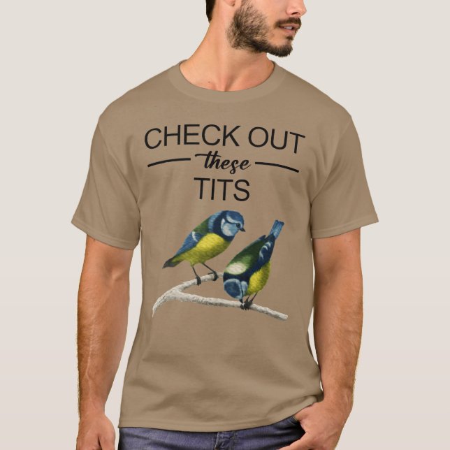 Camiseta Chica De Aves De Cheque Fuera (Anverso)
