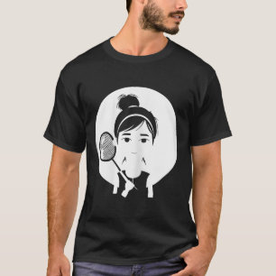 Camiseta Chica de bádminton Jugadora de voleo para chicas