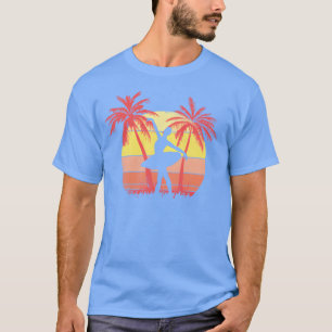 Camiseta Chica de baile de ballet puesta de sol de verano 8