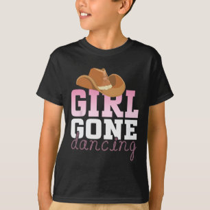 Camiseta Chica de baile en línea se fue bailando en línea o