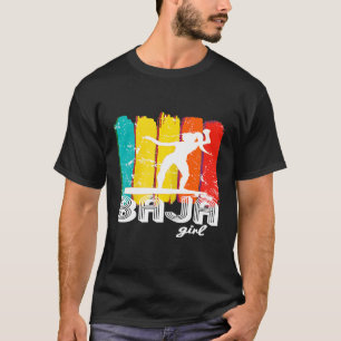 Camiseta Chica de Baja Surf Retro Vintage Norte Baja