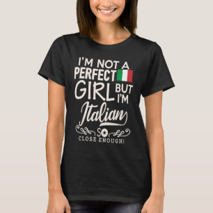 Camiseta Chica de Bandera Italiana Mujeres de recuerdo del