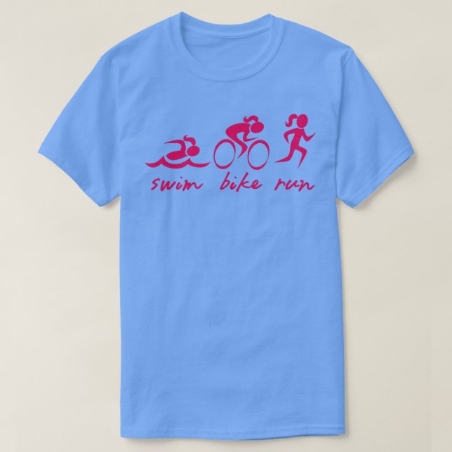 Camiseta Chica De Bañera De Bicicleta Rosa (Diseño del anverso)